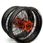 Excel Supermoto Felgen 17x3,5 & 17x5 Zoll Orange