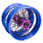 WheelieKidz Supermoto Felgen 17×3,5 & 17×5 Zoll Blau/Lila