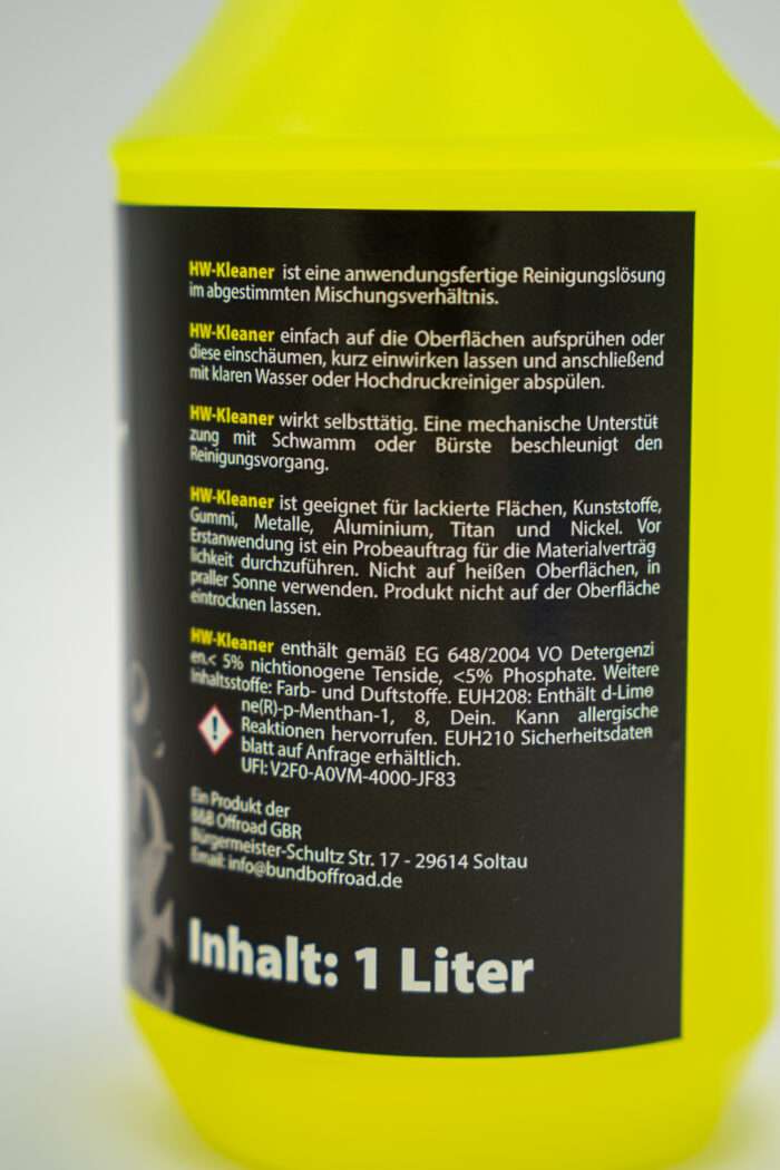 1 Liter HWKleaner inkl. Sprühflasche – Bild 2