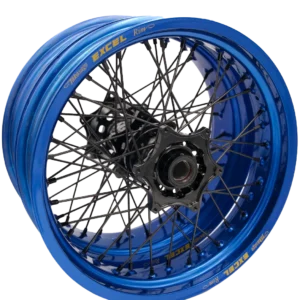 Excel Supermoto Felgen 17x3,5 & 17x5 Zoll Blau/Schwarz