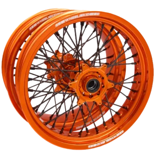 WheelieKidz Supermoto Felgen 17×3,5 & 17×5 Zoll Orange/Orange