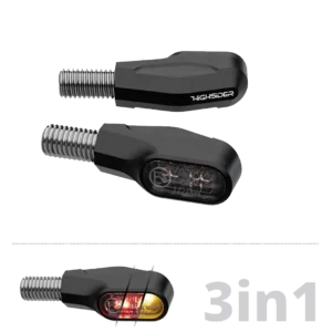 HIGHSIDER pro Ventura-X LED Rück-, Bremslicht, Blinker Schwarz 3in1, E-geprüft (Paar)