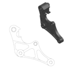 Motomaster Bremsscheiben Adapter 320mm - Fantic & Yamaha
