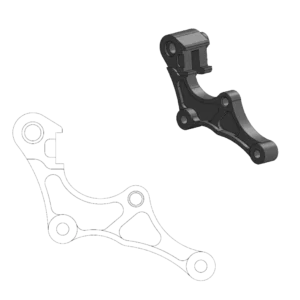 Motomaster Bremsscheiben Adapter 320mm - Honda
