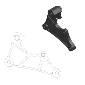 Motomaster Bremsscheiben Adapter 320mm - Kawasaki
