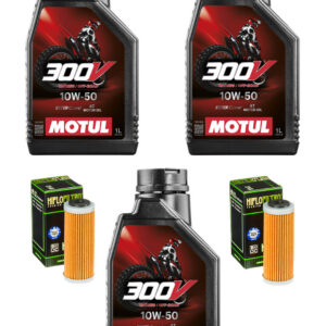 3x MOTUL 300V Factory Line Off Road Racing 1L Motorenöl - 10W50 + 2x KTM & Husqvarna Ölfilter 2016-25
