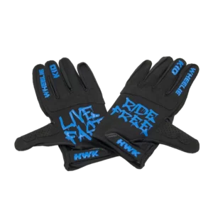 Supermoto Gloves Schwarz/Blau