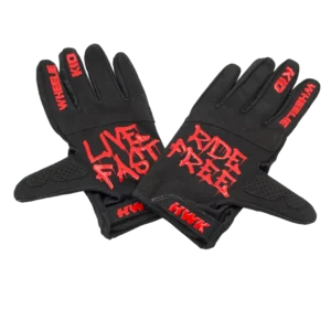 Supermoto Gloves Schwarz/Rot