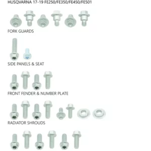 UFO Factory Plastikkit Schrauben Husqvarna FE 2017-19