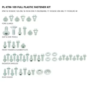 UFO Factory Plastikkit Schrauben KTM SX 2016-18/EXC 2017-19