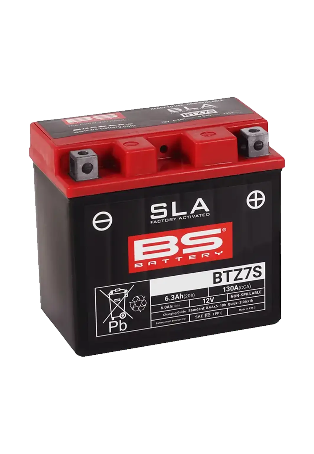 BS Battery SLA BTZ7S wartungsfreie AGM-Batterie (KTM EXC/SX & Co.)